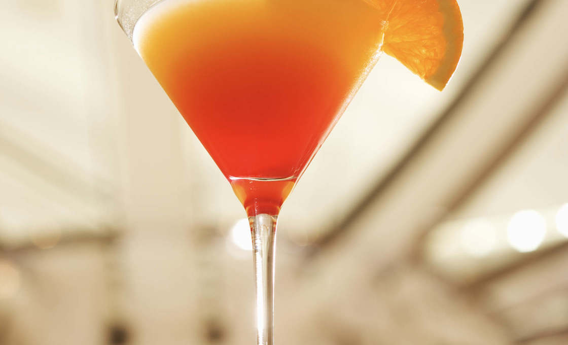 Close up of a glass of Vienna