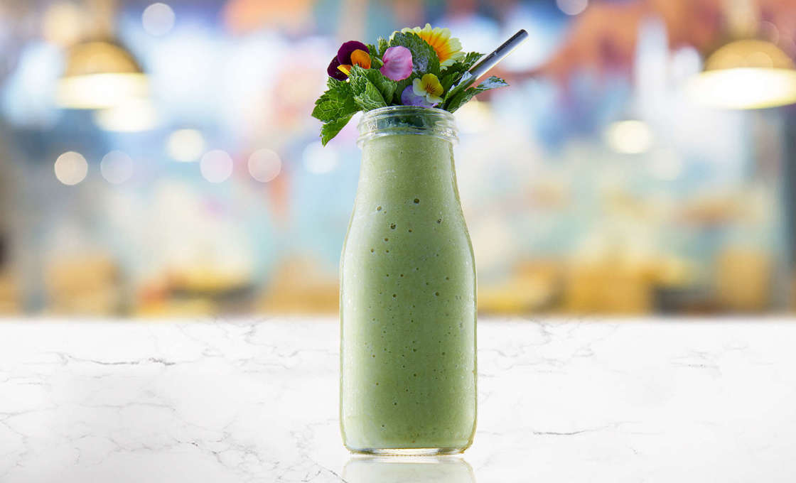 Jar of clean future on a marble surface