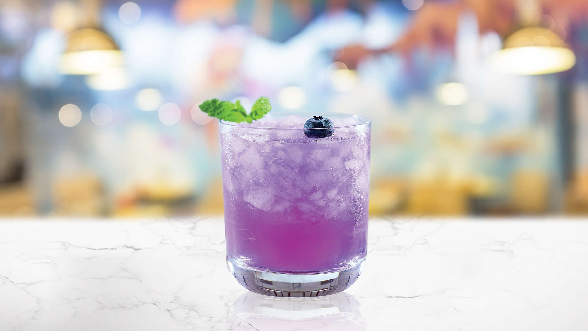 Violet Ultra on a marbled surface