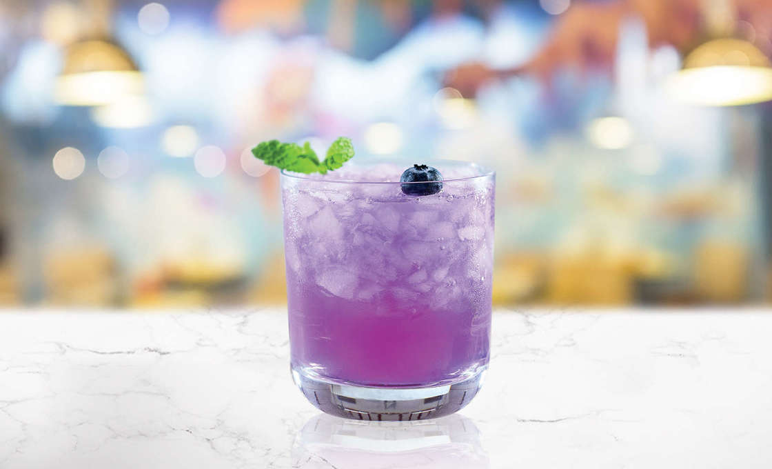 Violet Ultra on a marbled surface